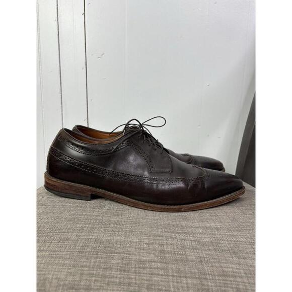 Allen Edmonds Shoes Mens 12 Larchmont Wingtip Dress Career Dark Chocolate main image 9
